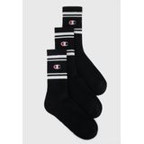 CHAMPION - Pantykousjes - Zwart - Katoen 60% - Set van 3 Paar