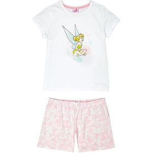 Pyjashort Tinkerbell DISNEY CLASSICS. Katoen materiaal. Maten 10 jaar - 138 cm. Wit kleur