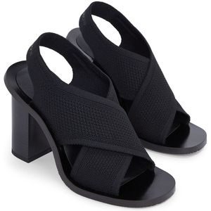 Sandalen met hak Knit CALVIN KLEIN JEANS. Polyester materiaal. Maten 40. Zwart kleur