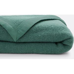 LA REDOUTE INTERIEURS - Deken - Groen - 100% Woolmark Wol - 350 gr/m²