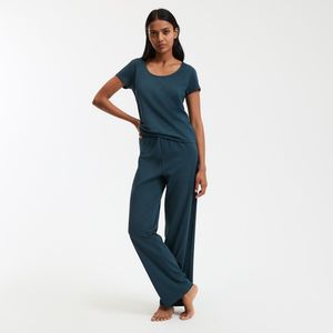 LA REDOUTE COLLECTIONS - Pyjama - Inktblauw - Katoenjersey - Korte Mouwen