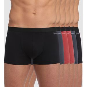 Set van 6 boxershorts Ecodim DIM. Katoen materiaal. Maten M. Rood kleur