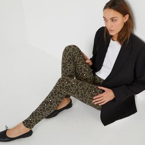 Legging met dierenprint LA REDOUTE COLLECTIONS. Katoen materiaal. Maten XXL. Groen kleur