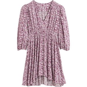 LA REDOUTE COLLECTIONS - Korte Jurk - Roze - Viscose - Wijduitlopend