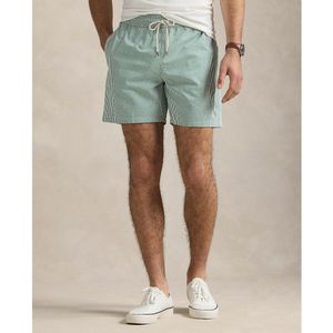 Polo Ralph Lauren - Zwemshort - Groen/Wit - Seersucker - Gestreept Motief