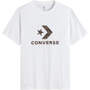 T-shirt met korte mouwen met groot logo CONVERSE. Katoen materiaal. Maten XXL. Wit kleur