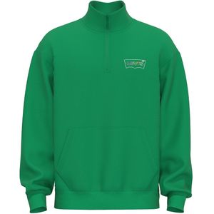 LEVI'S - Sweater met Kraag - Groen - Katoen