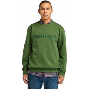 Timberland - Sweater - Groen - Katoen - Geborduurd Logo