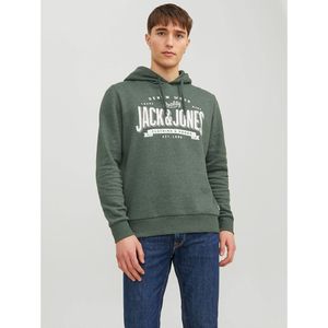 Hoodie Jjelogo JACK & JONES. Katoen materiaal. Maten XXL. Groen kleur