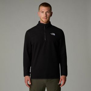 Fleece jas 1/4 rits glacier THE NORTH FACE. Polair tricot materiaal. Maten M. Zwart kleur