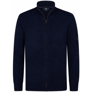 Vest met rits en opstaande kraag PETROL INDUSTRIES. Katoen materiaal. Maten S. Blauw kleur