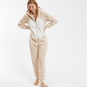 SO'HOME - Onesie - Beige - Sherpa - Fleece Tricot Materiaal