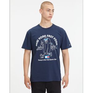 Bedrukt T-shirt met ronde hals TOMMY JEANS. Katoen materiaal. Maten XXL. Blauw kleur