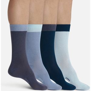 DIM - EcoDIM Style x4 - Heren Sokken - Meerkleurig - Oeko-Tex Gecertificeerd