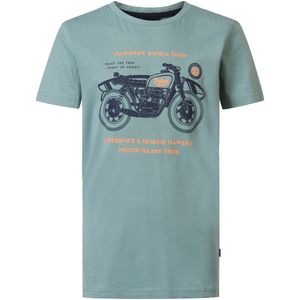 T-shirt met korte mouwen 8-16 jaar PETROL INDUSTRIES. Katoen materiaal. Maten 8 jaar - 126 cm. Groen kleur