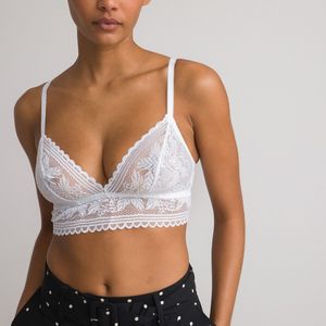 JEANNE LA REDOUTE COLLECTIONS - Bustier - Wit - Kant materiaal