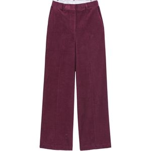 Wijde broek, in geribd fluweel LA REDOUTE COLLECTIONS. Katoen materiaal. Maten 36 FR - 34 EU. Rood kleur