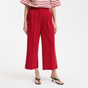 LA REDOUTE COLLECTIONS - Verkorte Wijde Broek - Rood - Polyester