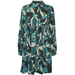 VERO MODA - Wijde Hemdjurk - Groen - Viscose Materiaal