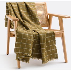 Lina - Plaid - Geruit - Katoen/Linnen - 130 x 150 cm