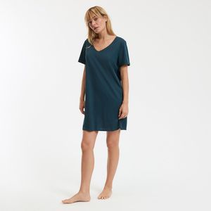 Nachthemdje in jersey LA REDOUTE COLLECTIONS. Jersey materiaal. Maten S. Blauw kleur