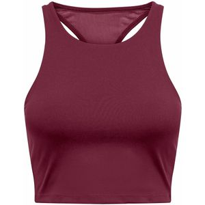 Sportbustier met rugdetail Posh ONLY PLAY. Polyester materiaal. Maten M. Rood kleur