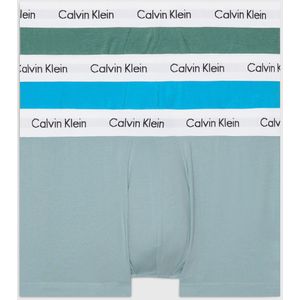 Set van 3 boxershorts in katoen met stretch CALVIN KLEIN UNDERWEAR. Katoen materiaal. Maten L. Blauw kleur