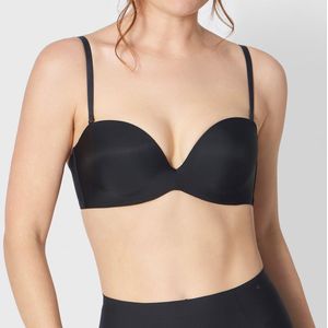 Bandeau-BH Stepy Soft TRIUMPH. Polyamide materiaal. Maten 95E FR - 80E EU. Zwart kleur