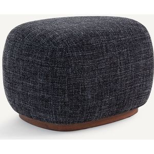 Fauteuil Met Voetensteun Regan Blauw - L 75 Cm X B 80 Cm X H 104 Cm Draaistoel Met Kantelmechanisme