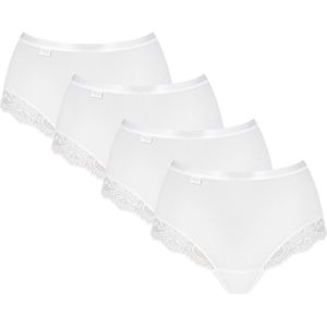 SLOGGI - Slip Romance - Wit - Katoen - Set van 4