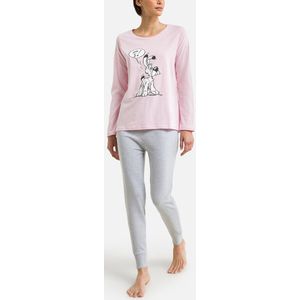 Idefix - Pyjama - Roze/Gris Chiné - Katoen
