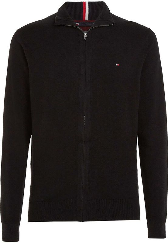 TOMMY HILFIGER - Gebreid Vest - Rood / Zwart / Wit