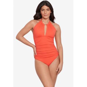 Badpak Beach Club Solids LAUREN RALPH LAUREN.  materiaal. Maten 36 FR - 34 EU. Oranje kleur