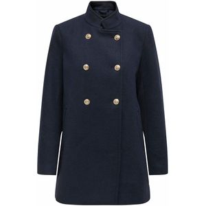 ONLY - ONLANNIE - Tussenmantel - Nachtblauw - Knoopsluiting