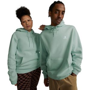 CONVERSE - Hoodie - Muntgroen - Katoen - Met Kap
