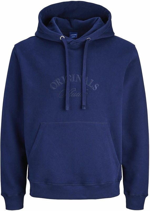Hoodie met logo JACK & JONES. Katoen materiaal. Maten XL. Blauw kleur