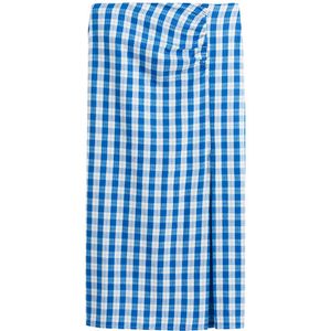 LA REDOUTE COLLECTIONS - Lange Rok - Blauw - Katoen - Lendendoekeffect