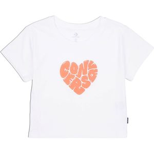 T-Shirt Colorful Heart CONVERSE. Katoen materiaal. Maten L. Zwart kleur