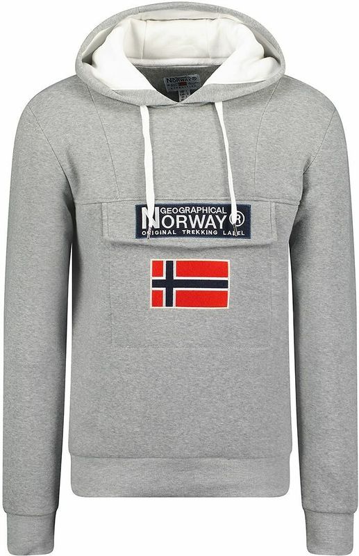 Geographical Norway - Gadrien - Hoodie - Lichtgrijs - Polyester