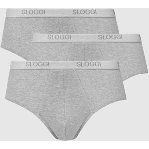 SLOGGI - Gesloten Midi Slips - Mêleegrijs - Katoen - Set van 3