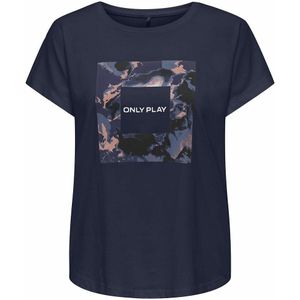 ONLY PLAY - Aub-Sky Life - Los T-shirt - Marineblauw - Polyester