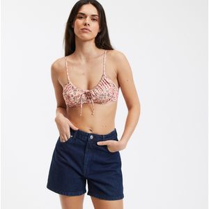 LA REDOUTE COLLECTIONS - Balconnet Bikini-BH - Rood - Bloemenprint