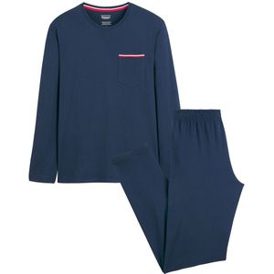 Eminence - Pyjama - Marineblauw - Katoen - Ronde Hals - Lange Mouwen