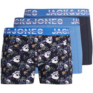Set van 3 boxershorts JACK & JONES JUNIOR. Katoen materiaal. Maten 16 jaar - 174 cm. Blauw kleur