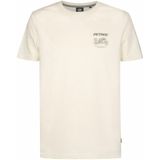 PETROL INDUSTRIES - T-shirt - Wit - Katoen - Korte Mouwen
