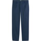 DOCKERS - Chino Bandplooibroek - Marineblauw - Katoen