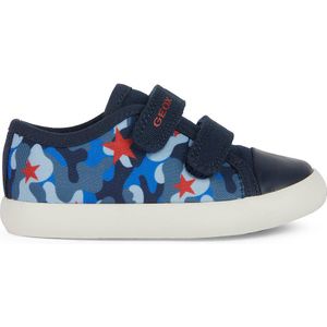 Ademende sneakers met klittenband Gisli GEOX. Polyester materiaal. Maten 26. Blauw kleur