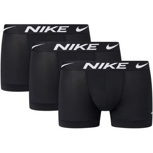 Set van 3 effen boxershorts Dri fit NIKE. Polyester materiaal. Maten S. Zwart kleur