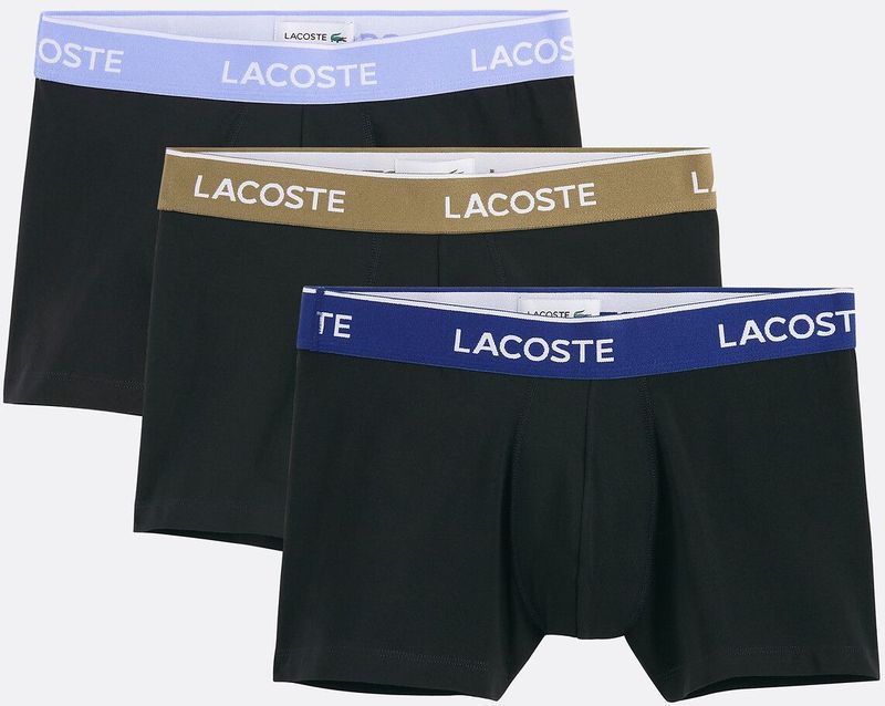 LACOSTE - Boxershorts - Zwart - Set van 3 - Stretch Katoen