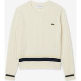 Lacoste, Dames, Truien, Beige, Maat: XS Wol,